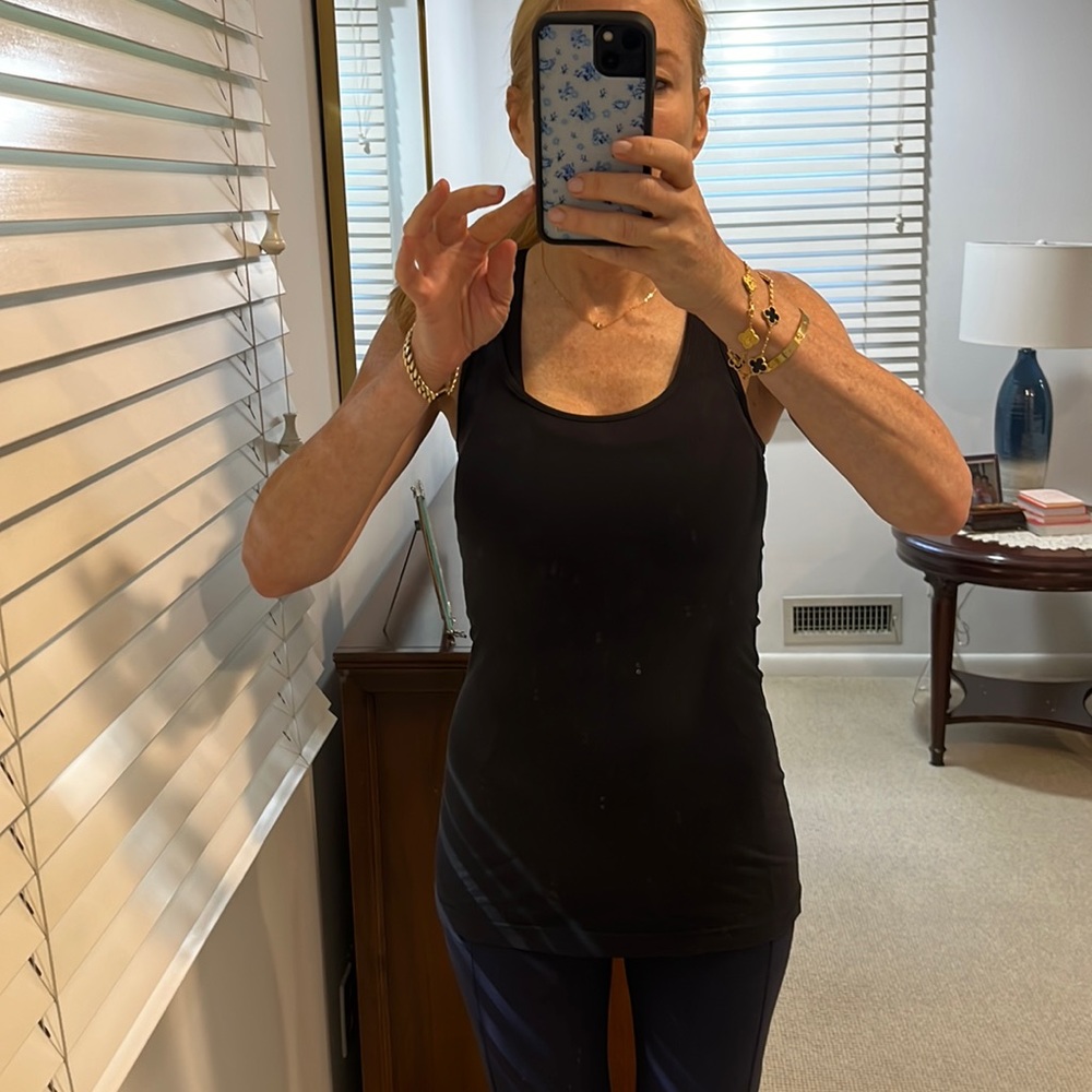 Lululemon Cool Racerback Tank Top (SOULCYCLE logo on back), black size 6